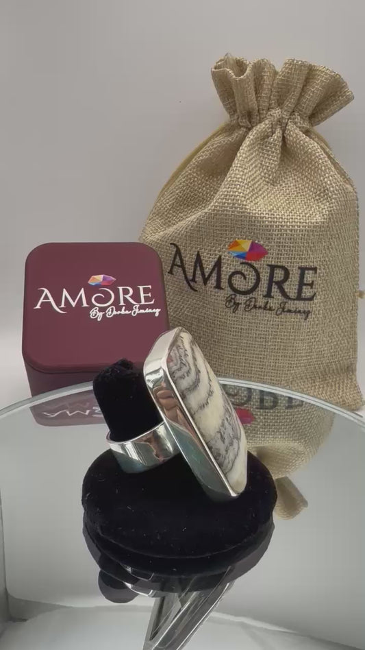 Anillo Calcita Zebra