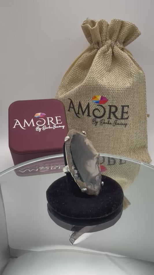 Anillo Agata Sangre Dragon